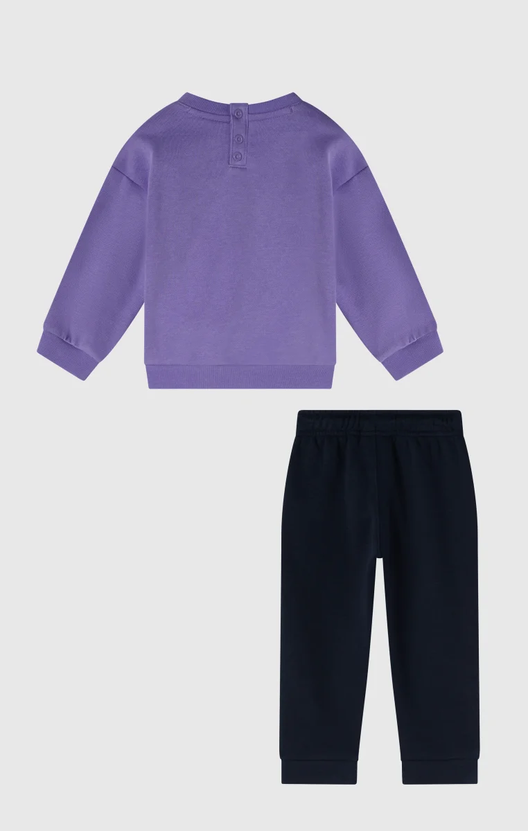 Baby Fleece Sweatsuit with Ribbed Cuffs - immagine 4