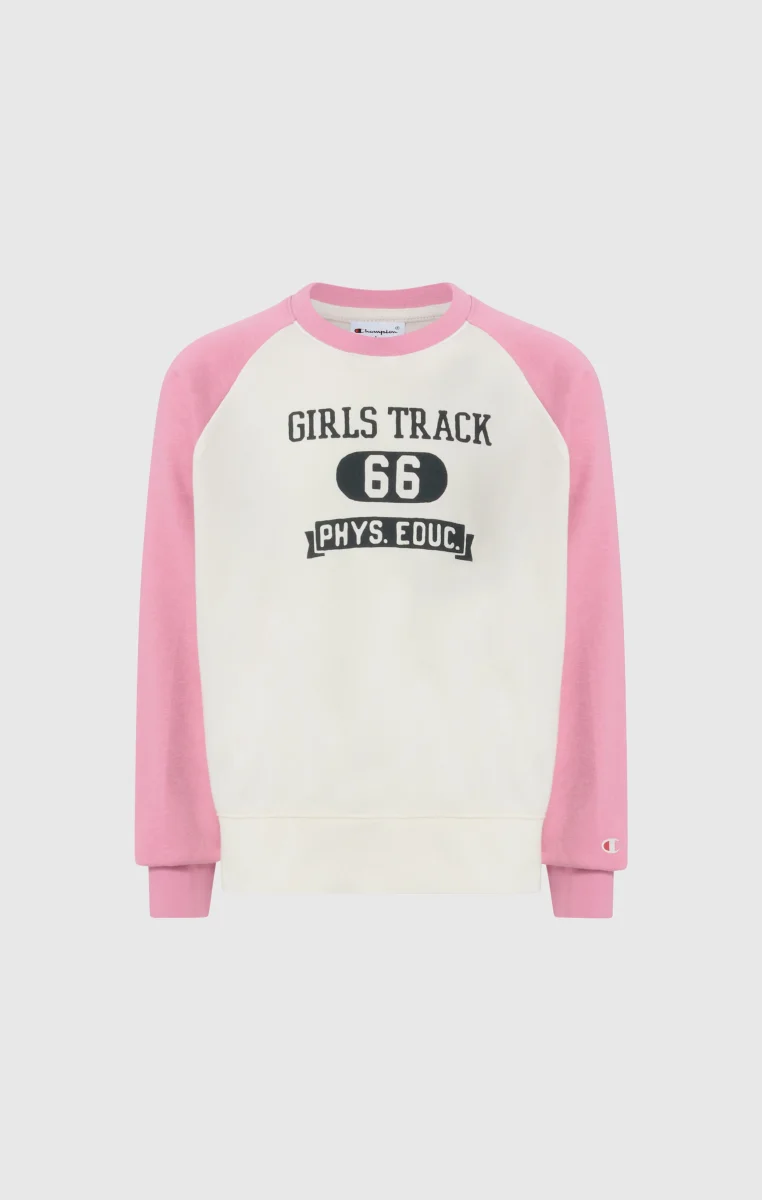 Girls’ Lightweight Crewneck Sweatshirt with Graphic Icons - immagine 5
