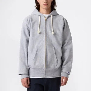 Men's Fleece Reverse Weave Zip Hooded Sweatshirt Made in USA