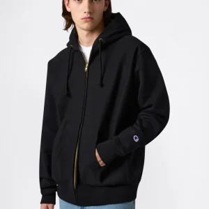 Men's Fleece Reverse Weave Zip Hooded Sweatshirt Made in USA