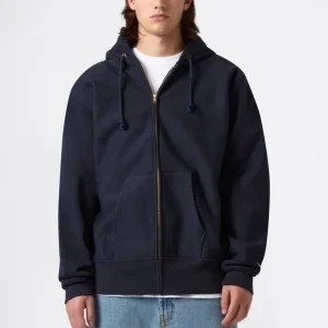 Men's Fleece Reverse Weave Zip Hooded Sweatshirt Made in USA