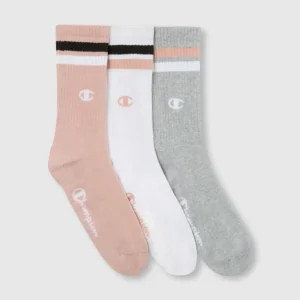 3-Pack Adult Mid Crew Multi Logo Socks