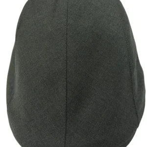 Cappello da uomo grigio scuro modello becco d’oca in pura lana flanella Carillo Drapers made in italy tinta unita