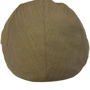 Cappello da uomo Beige tessuto solaro modello becco d’oca in fresco lana Carillo Drapers made in italy tinta unita