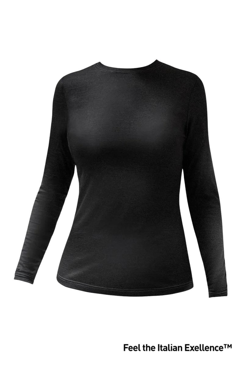 Top Performance Underwear 3516 | Maglia termica a manica lunga da donna in cashmere, seta e lana vergine merino fine - immagine 2