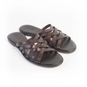 DRAGON DIFFUSION - Sandalo - 3 Cross - 5111 - Marrone scuro