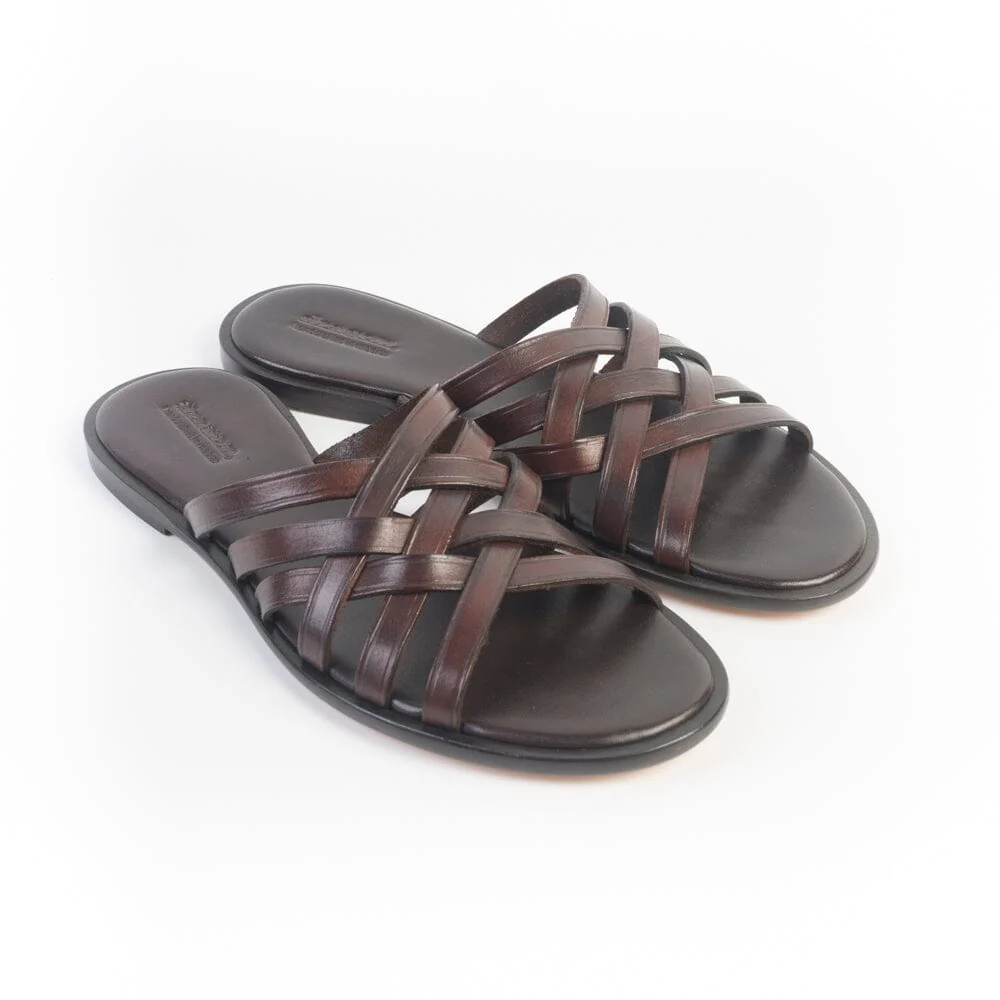 DRAGON DIFFUSION - Sandalo - 3 Cross - 5111 - Marrone scuro - immagine 2