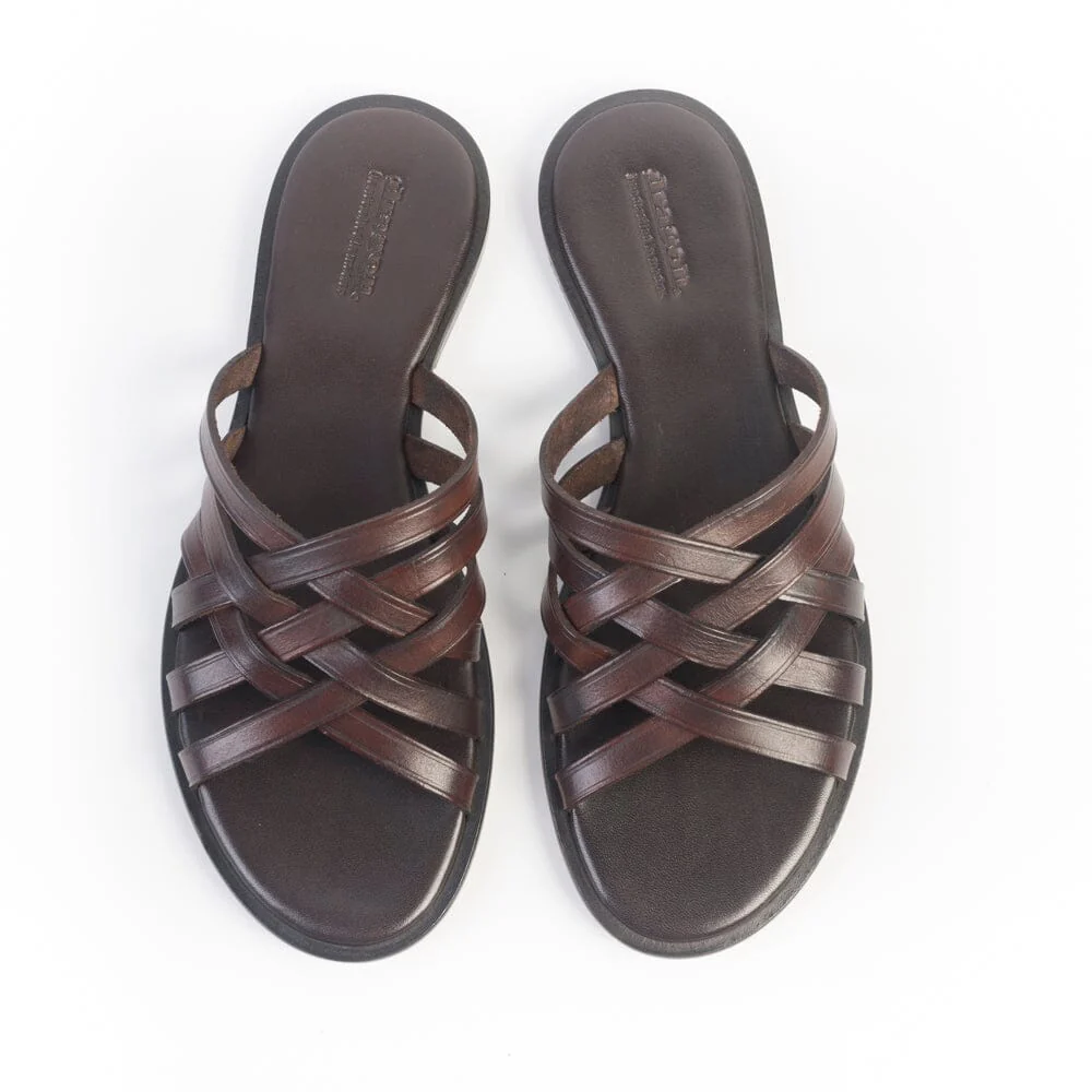 DRAGON DIFFUSION - Sandalo - 3 Cross - 5111 - Marrone scuro - immagine 3