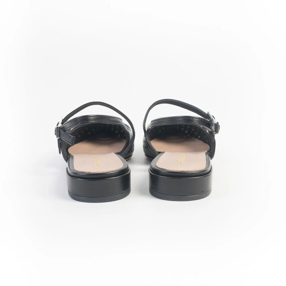 CappellettoShop - Sling Back - Pauline82 - nero traforato - immagine 5
