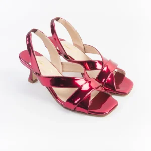 ANNA F. - Sandali con Tacco - 3800 - Rosso Specchio