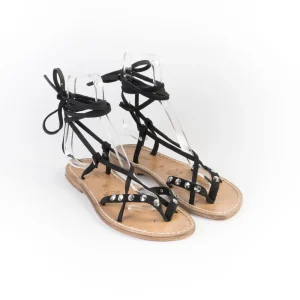 SACHET - Sandali bassi Infradito -617 - Camoscio Nero