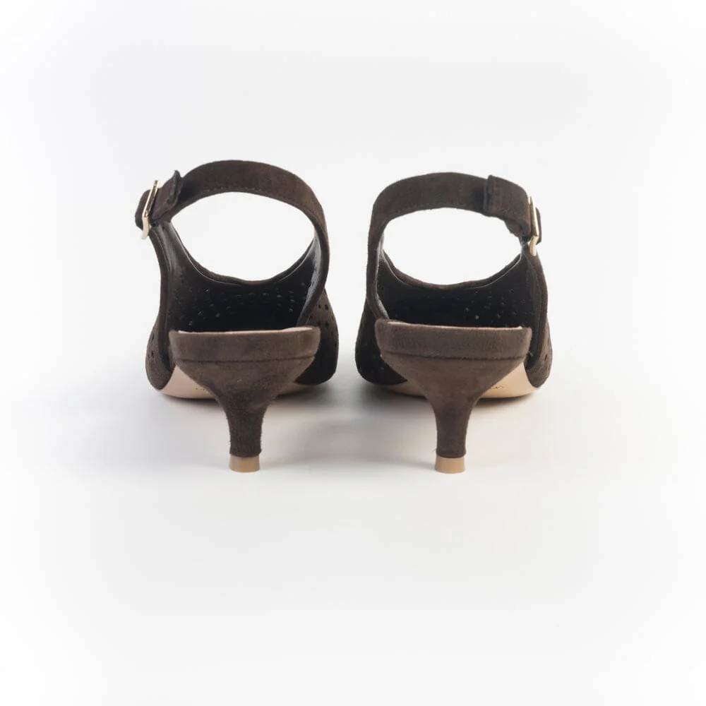 CappellettoShop - Sling Back - Fany24 - Velour Moro - immagine 5