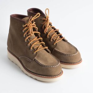 RED WING SHOES - Stivaletto 3377 Moc Toe Olive Suede