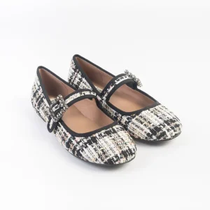 BIBI LOU - Mary Jane ESSEN - 656 - Boucklè Bianco Nero