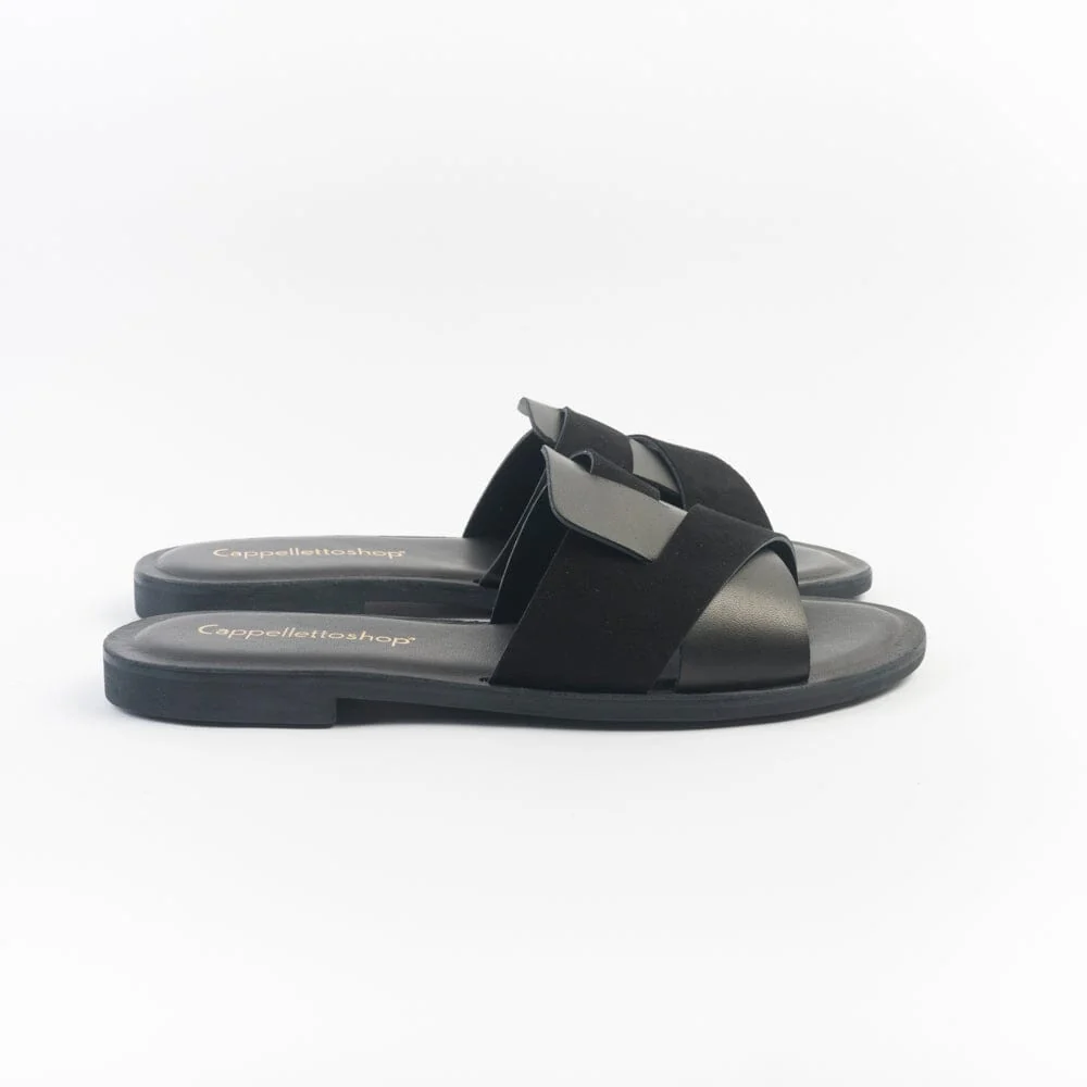 CappellettoShop - Sandali Bassi - 501 - Vitello Nero - immagine 4