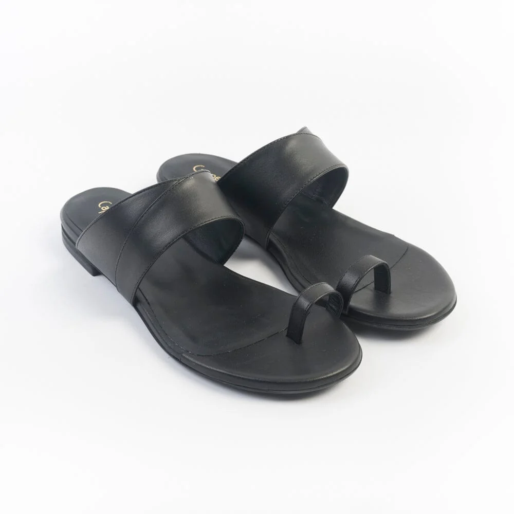 CappellettoShop - Sandali Bassi - 504 - Infradito - Nero