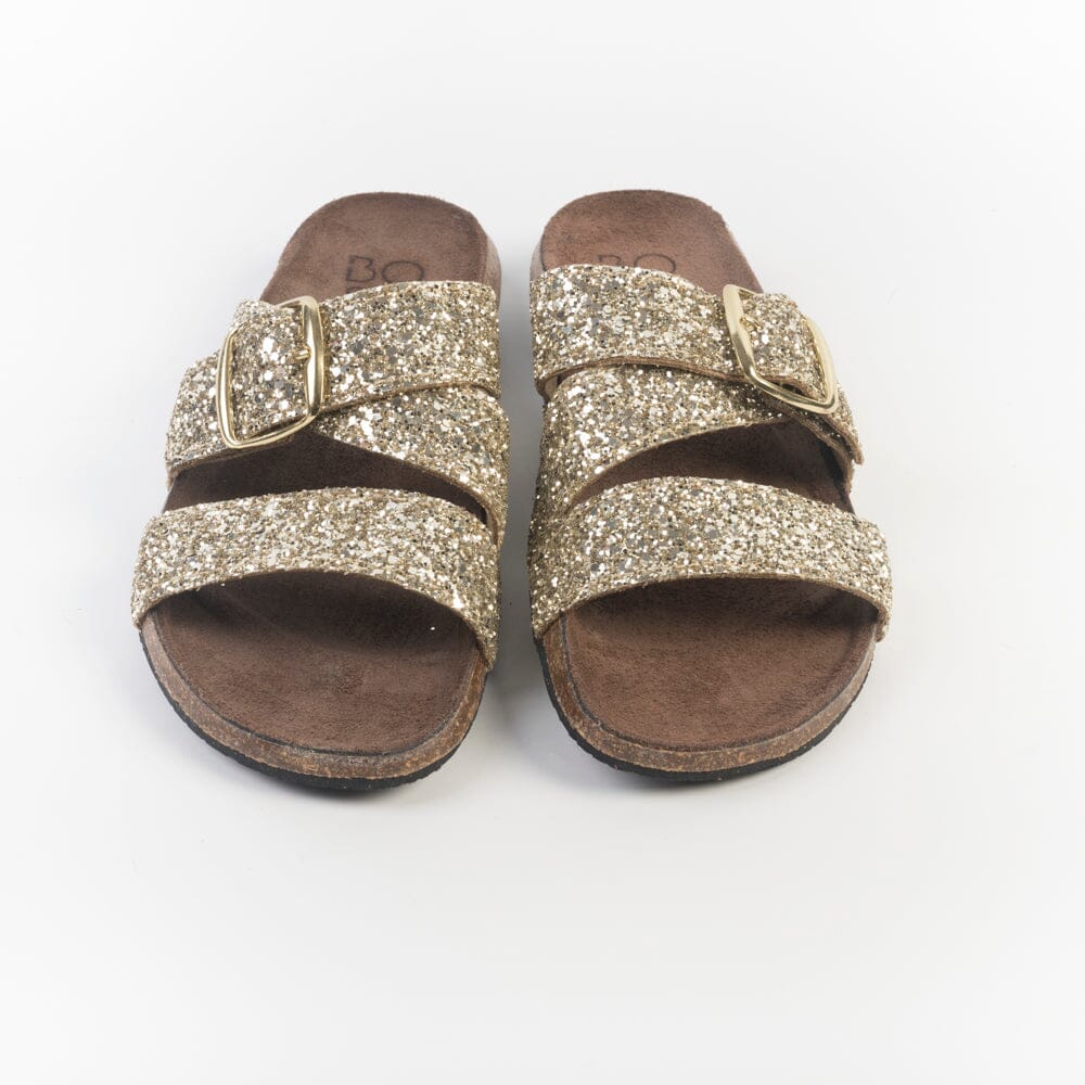 BOSABO - Sandali bassi - 486 - Glitter Gold - immagine 3