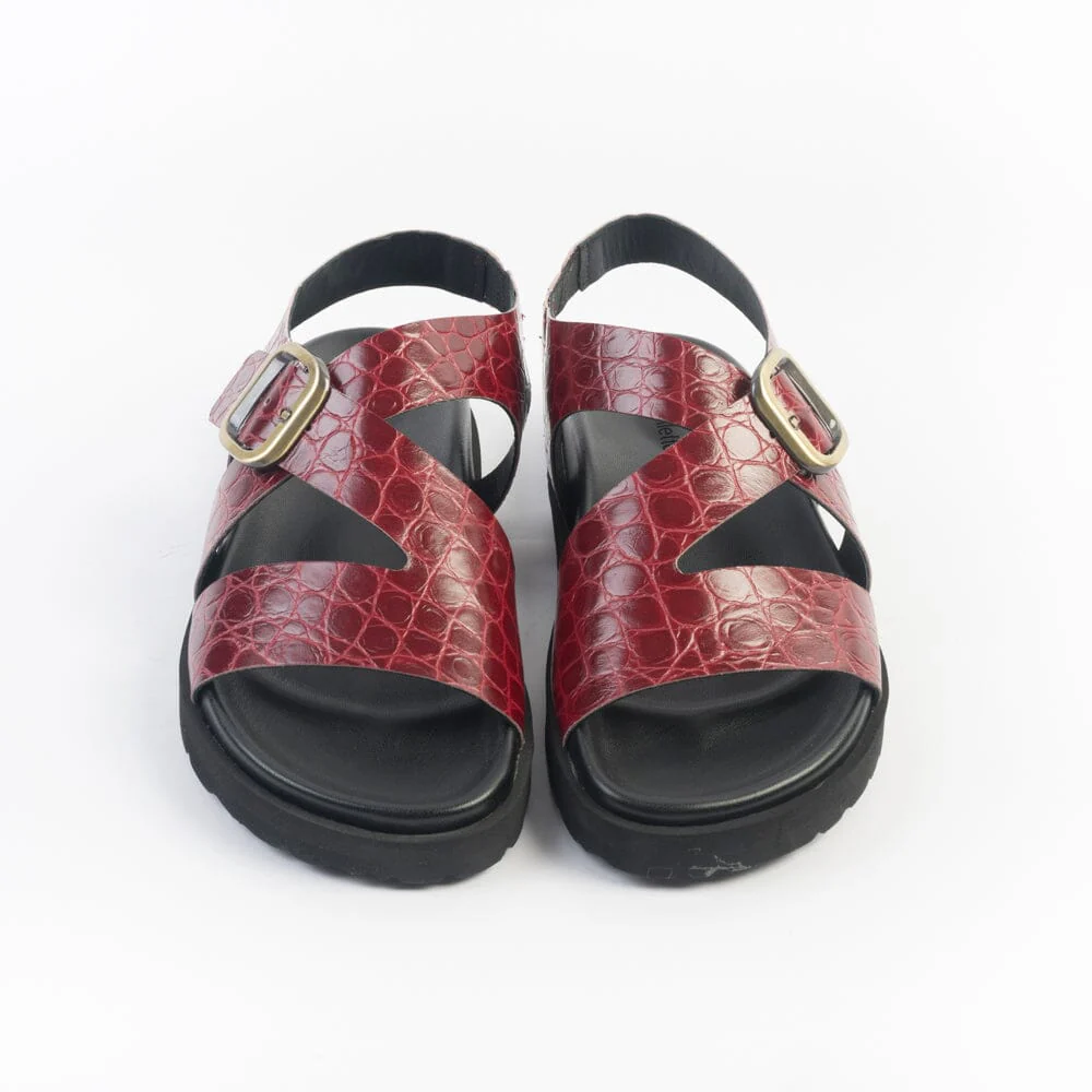 CappellettoShop - Sandali Bassi - 214 - Cocco Rosso - immagine 3