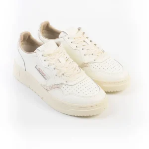 AUTRY - AULW MJ01 - SNEAKERS LOW WOM LEA/MACRAME - Bianco ecru