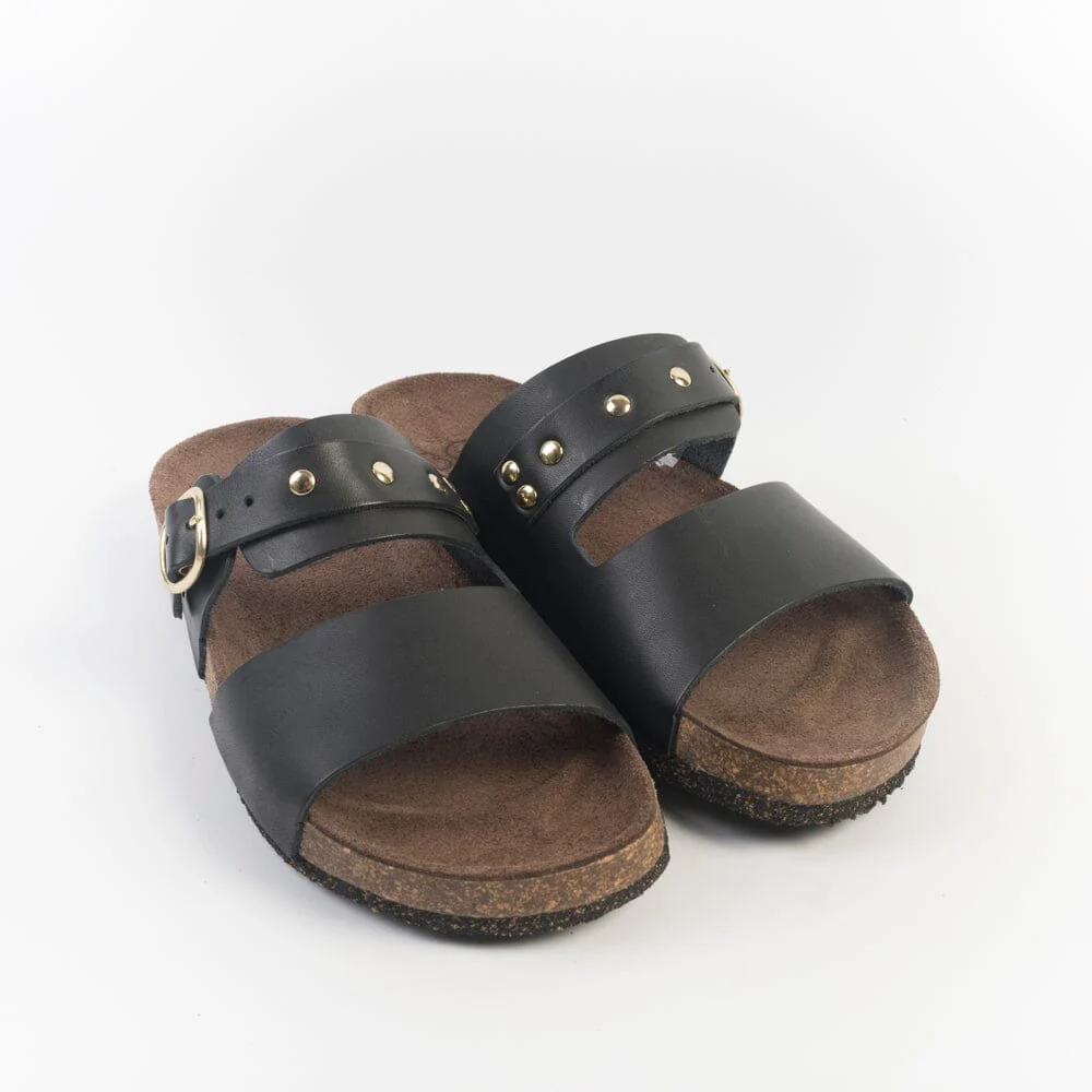 BOSABO - Sandali bassi - 497 - Vacchetta Nero