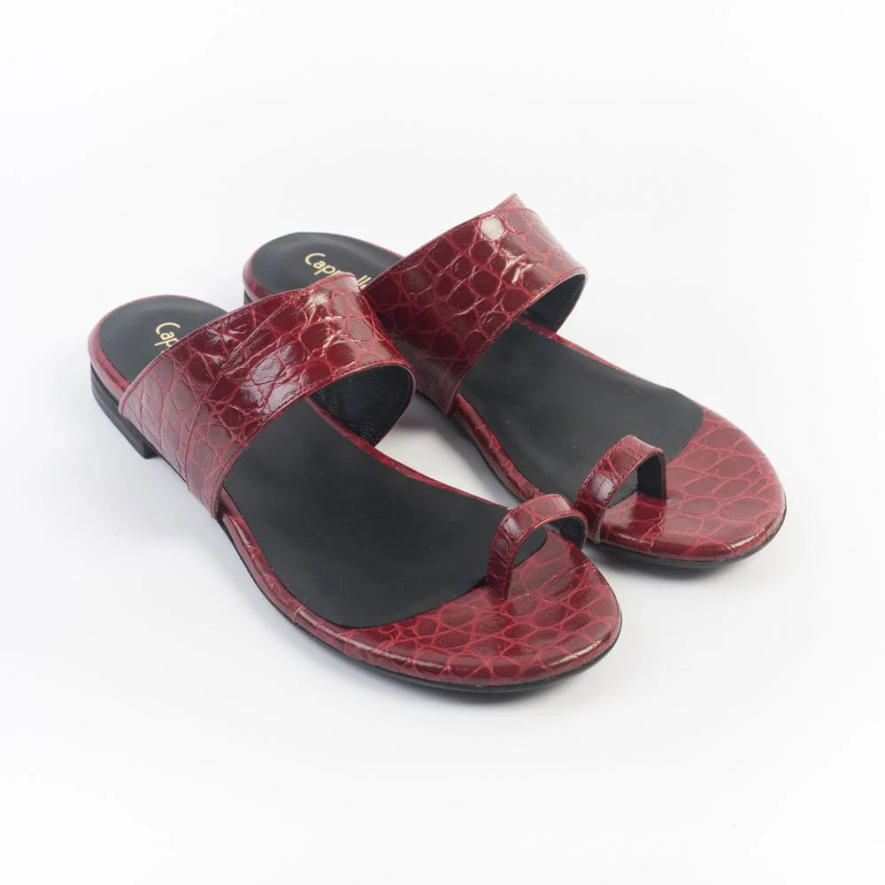 CappellettoShop - Sandali Bassi - 504 - Infradito - Rosso - immagine 3