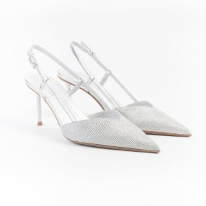 SERGIO LEVANTESI - Sling Back - GIULIA6 - Microstar Argento