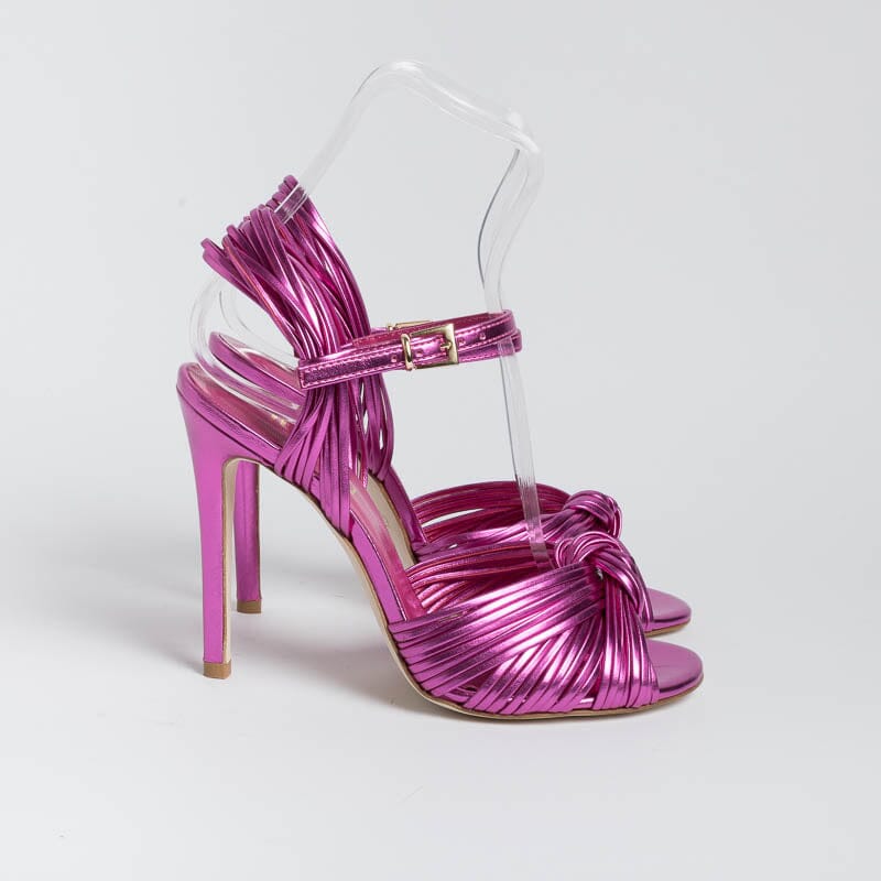 NCUB - Sandali con Tacco - Sole 20 - Laminato Fucsia - immagine 5