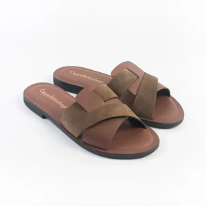 CappellettoShop - Sandali Bassi - 501 - Castagna Moka