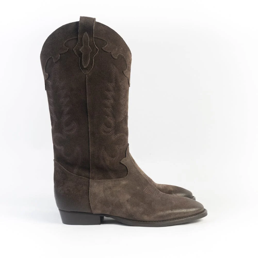 CAPPELLETTOSHOP - GM - Stivale Texano - Guatemala - Camoscio Castagna - immagine 4