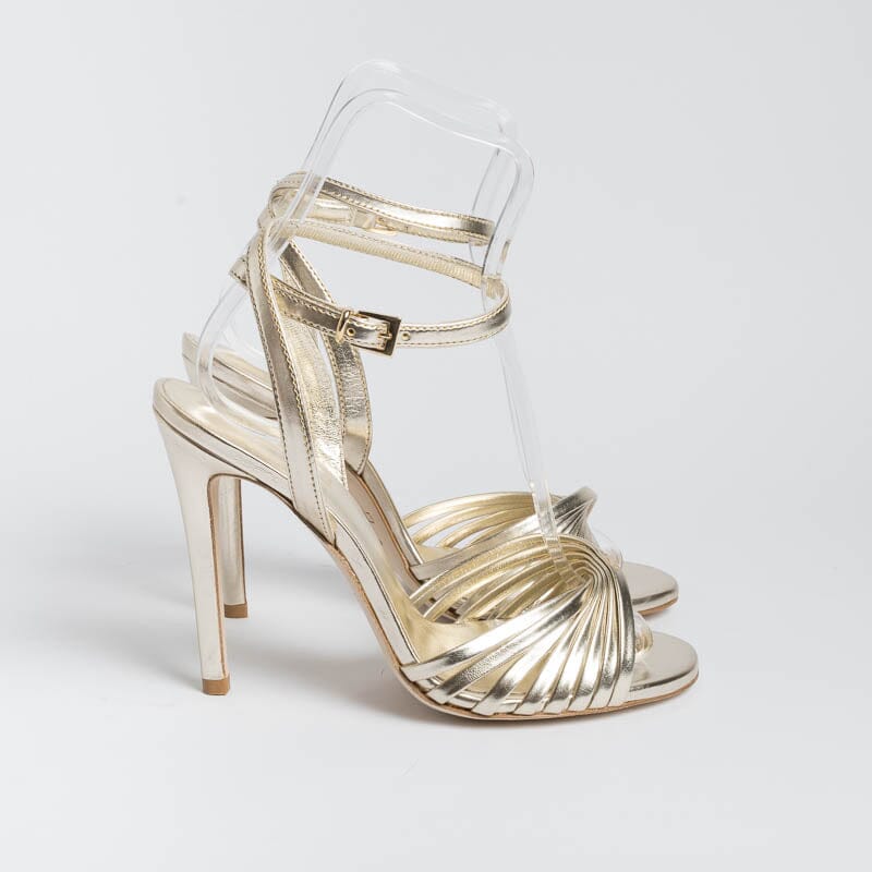 NCUB - Sandali con Tacco - Sole 19 - Laminato Platino - immagine 4