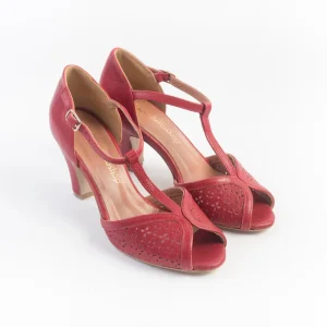 CappellettoShop - Sandali con Tacco - 3675 - Pamplona Rosso