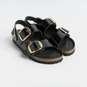BIRKESTOCK - 1024211 - Sandali bassi - Milano -  Shine Black