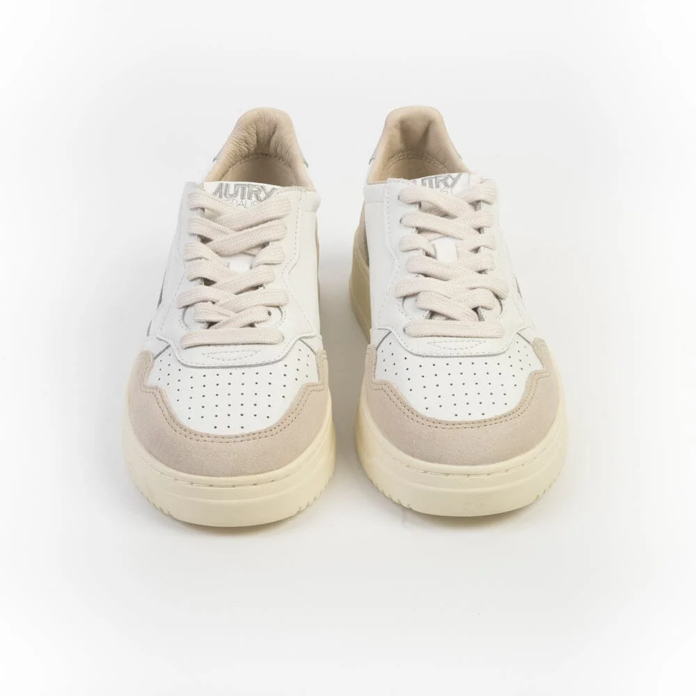 AUTRY - AULW LS74 -Sneakers LOW WOM LEAT - Bianco Silver - immagine 3