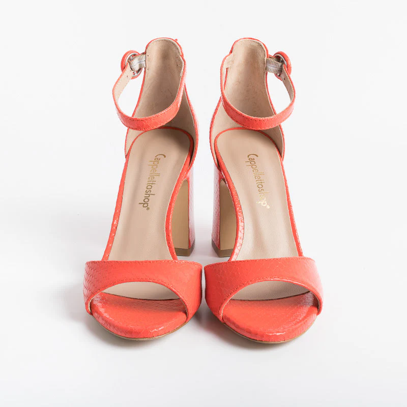 CappellettoShop - Sandali con Tacco - Kaila2 - Amazzonia Rosso - immagine 3