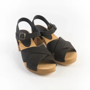 BOSABO -  Sandali con Tacco- 457 - Camoscio Moka