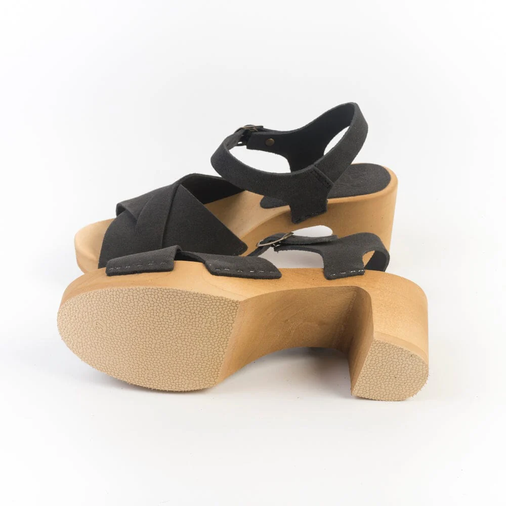 BOSABO - Sandali con Tacco- 457 - Camoscio Moka - immagine 6