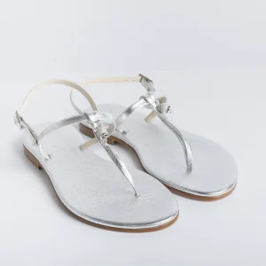 PAOLA FIORENZA - Sandalo infradito Nodino - Argento