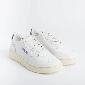 AUTRY Sneakers AULM LL12 - LOW MAN ALL LEAT - Bianco/ Blu