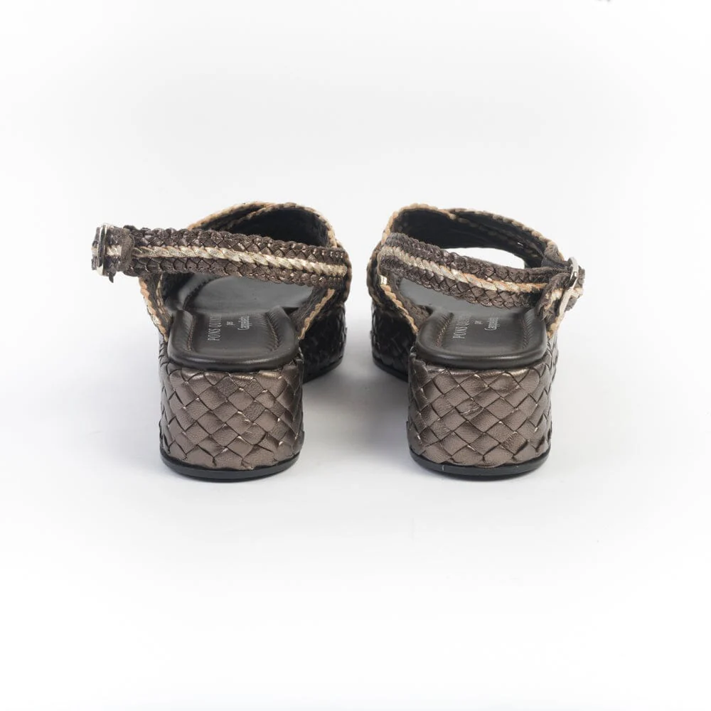 PONS QUINTANA - Sandali Zeppa - Forli 10732 - Marrone Bronzo - immagine 5