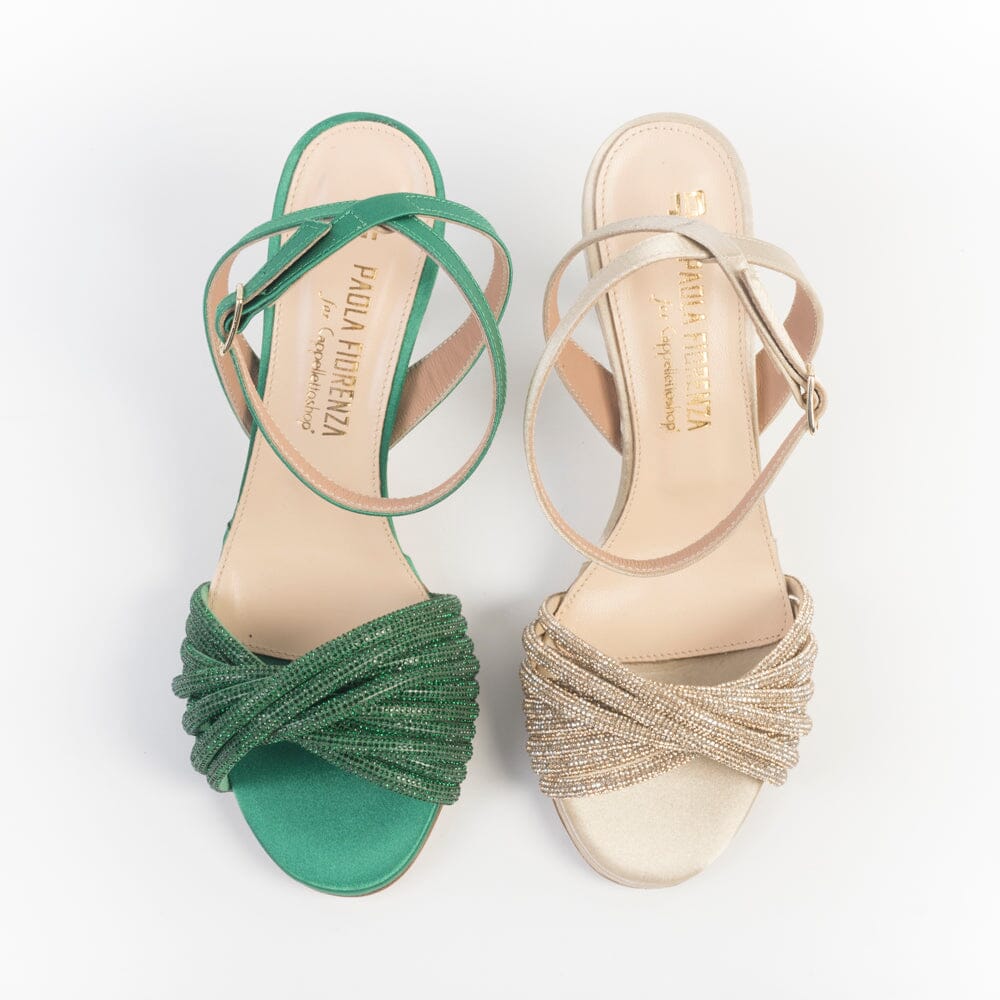 PAOLA FIORENZA - Sandali con Tacco - 2505 Raso Verde - immagine 7