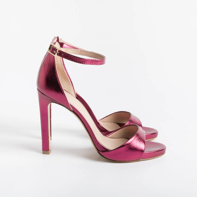 CappellettoShop - Sandali con Tacco - Lilyan2 - Laminato Fuxia - immagine 4