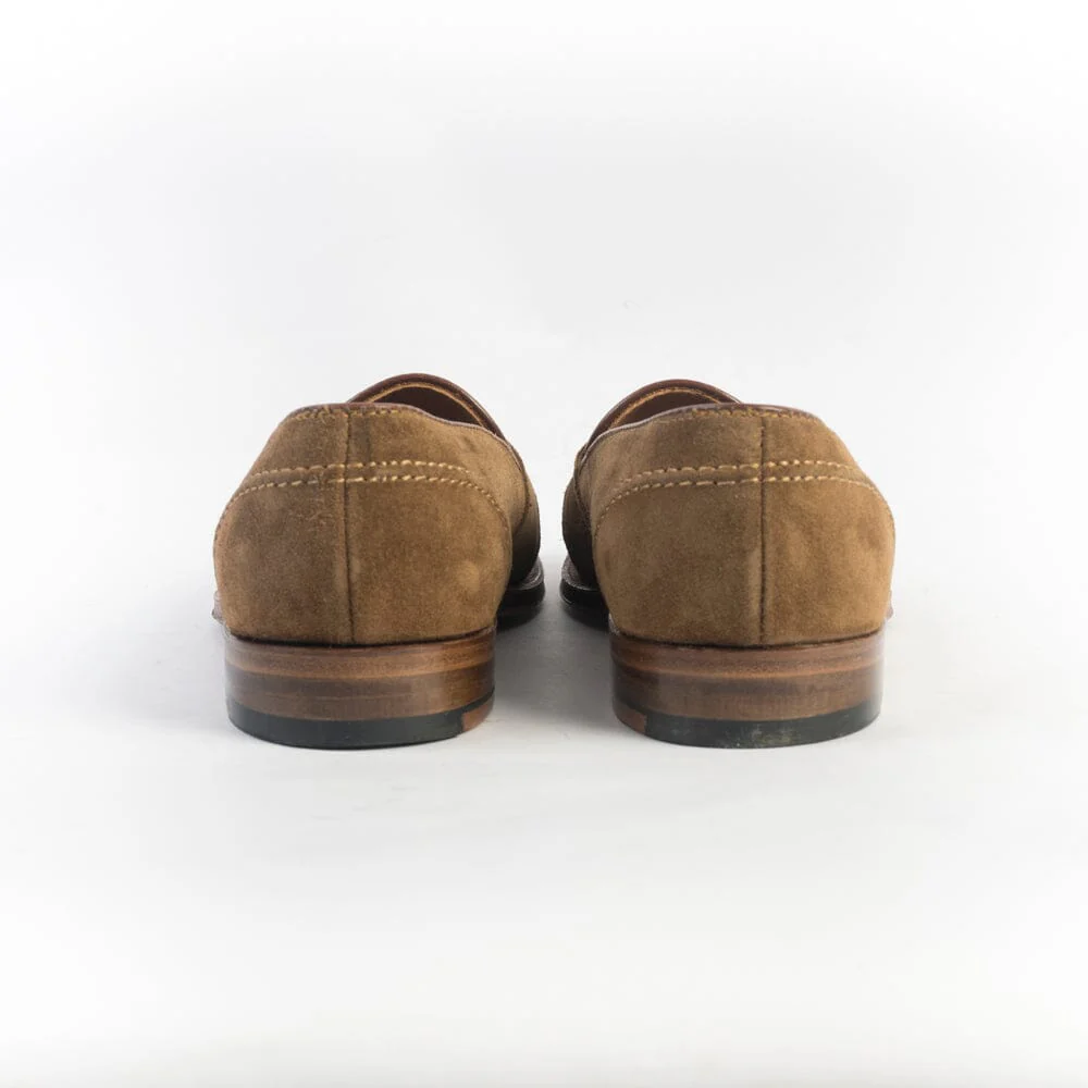 ALDEN - D0109 - Mocassino Full Strap - Camoscio Snuff - immagine 6