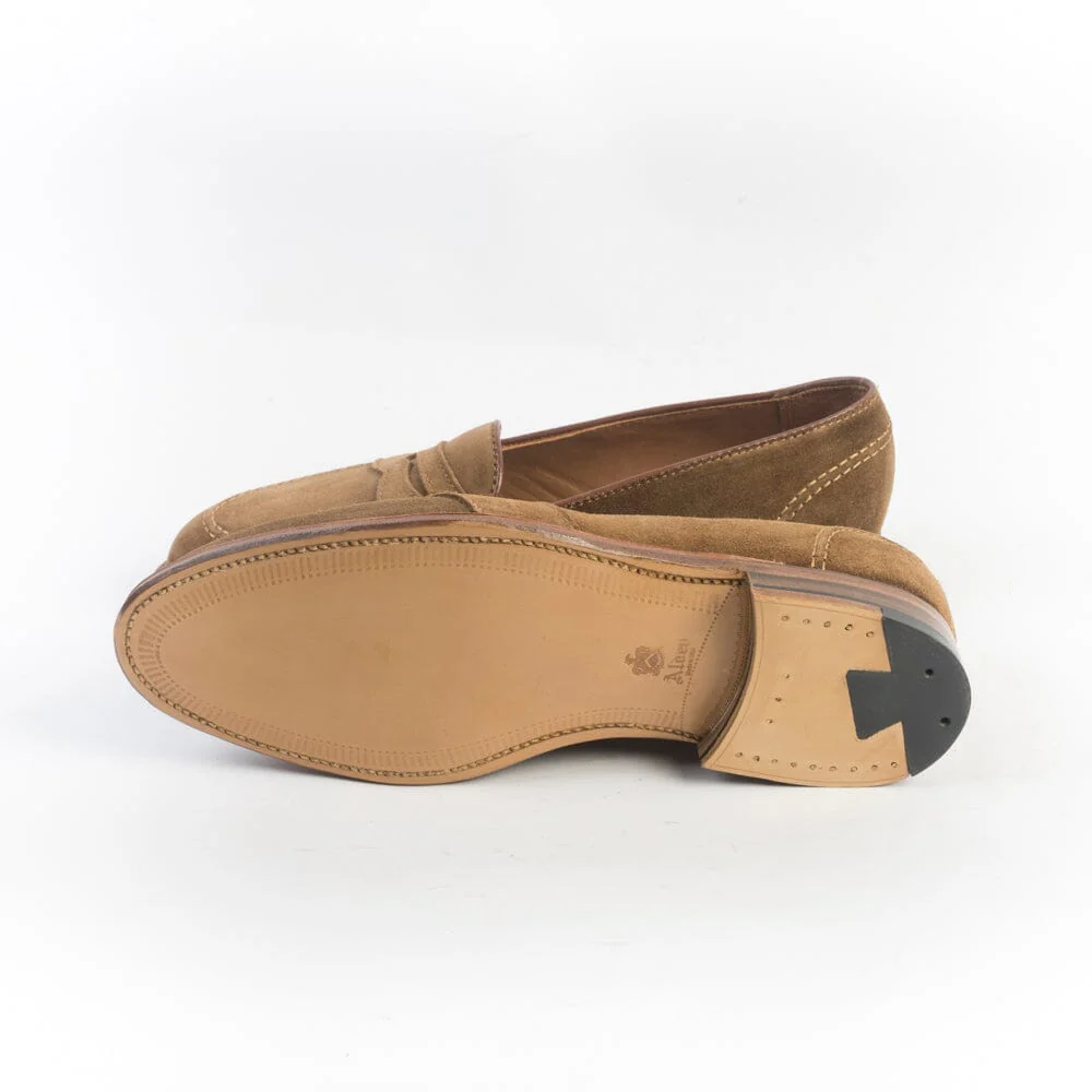 ALDEN - D0109 - Mocassino Full Strap - Camoscio Snuff - immagine 7