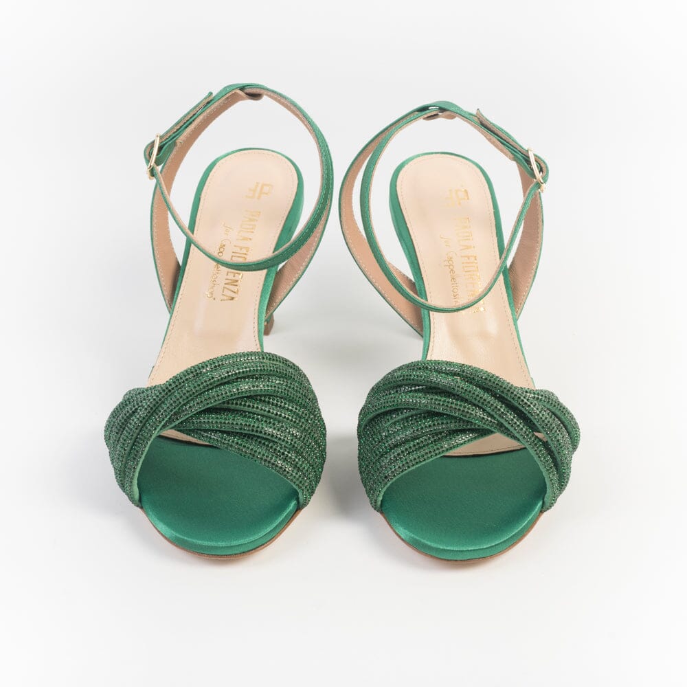 PAOLA FIORENZA - Sandali con Tacco - 2505 Raso Verde - immagine 3