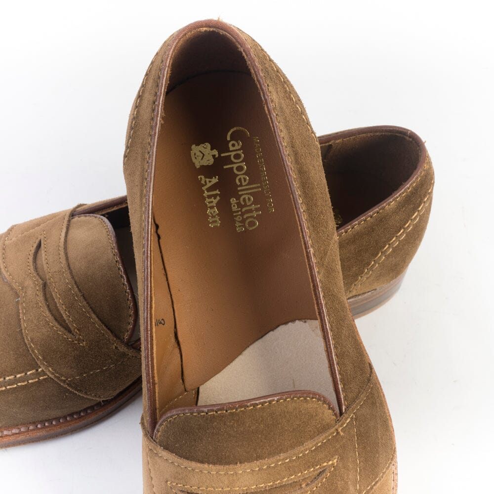 ALDEN - D0109 - Mocassino Full Strap - Camoscio Snuff - immagine 8