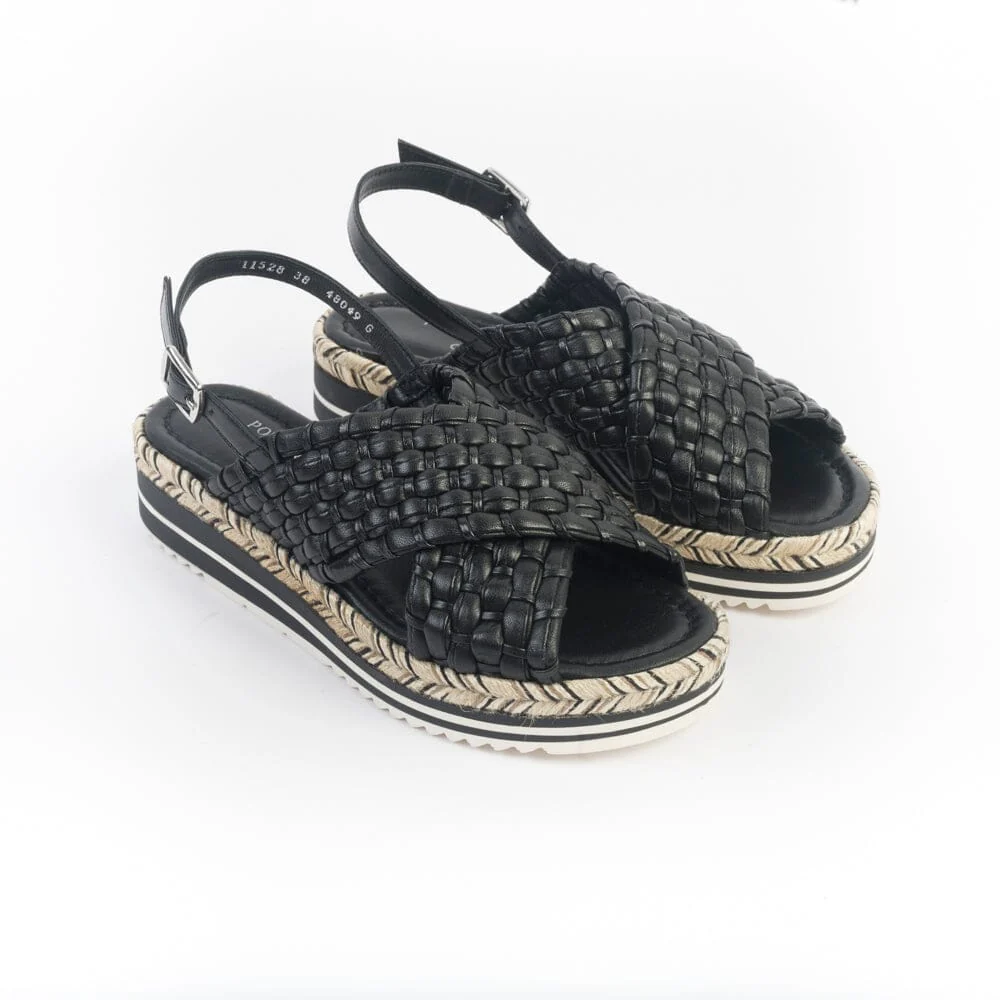 PONS QUINTANA - Sandali Zeppa - MILAN 11528 - Nero - immagine 3