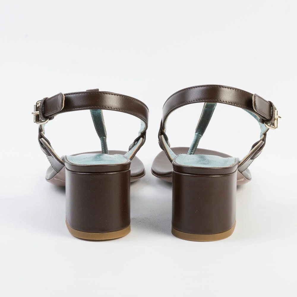 RELAC - Sandali con Tacco - Infradito - Mod. 004 - Pelle Testa di Moro - immagine 5