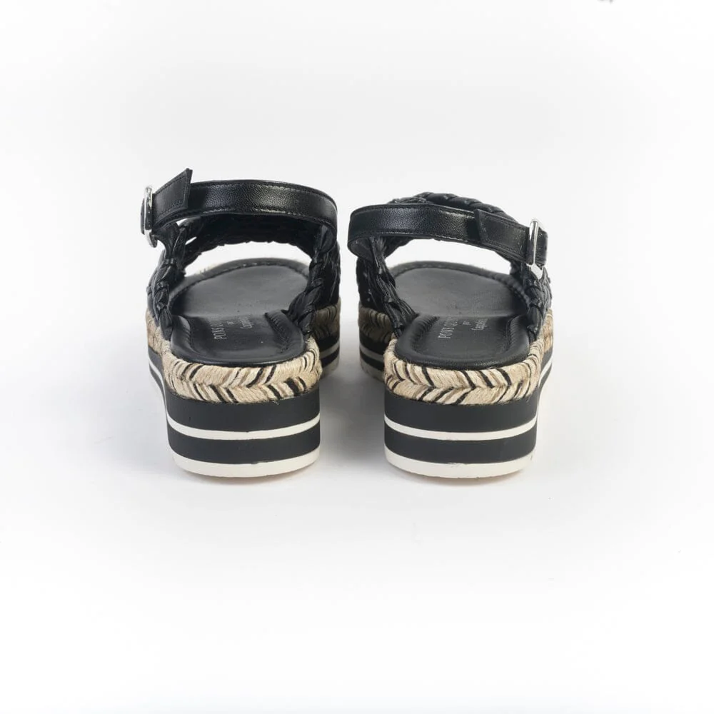 PONS QUINTANA - Sandali Zeppa - MILAN 11528 - Nero - immagine 8