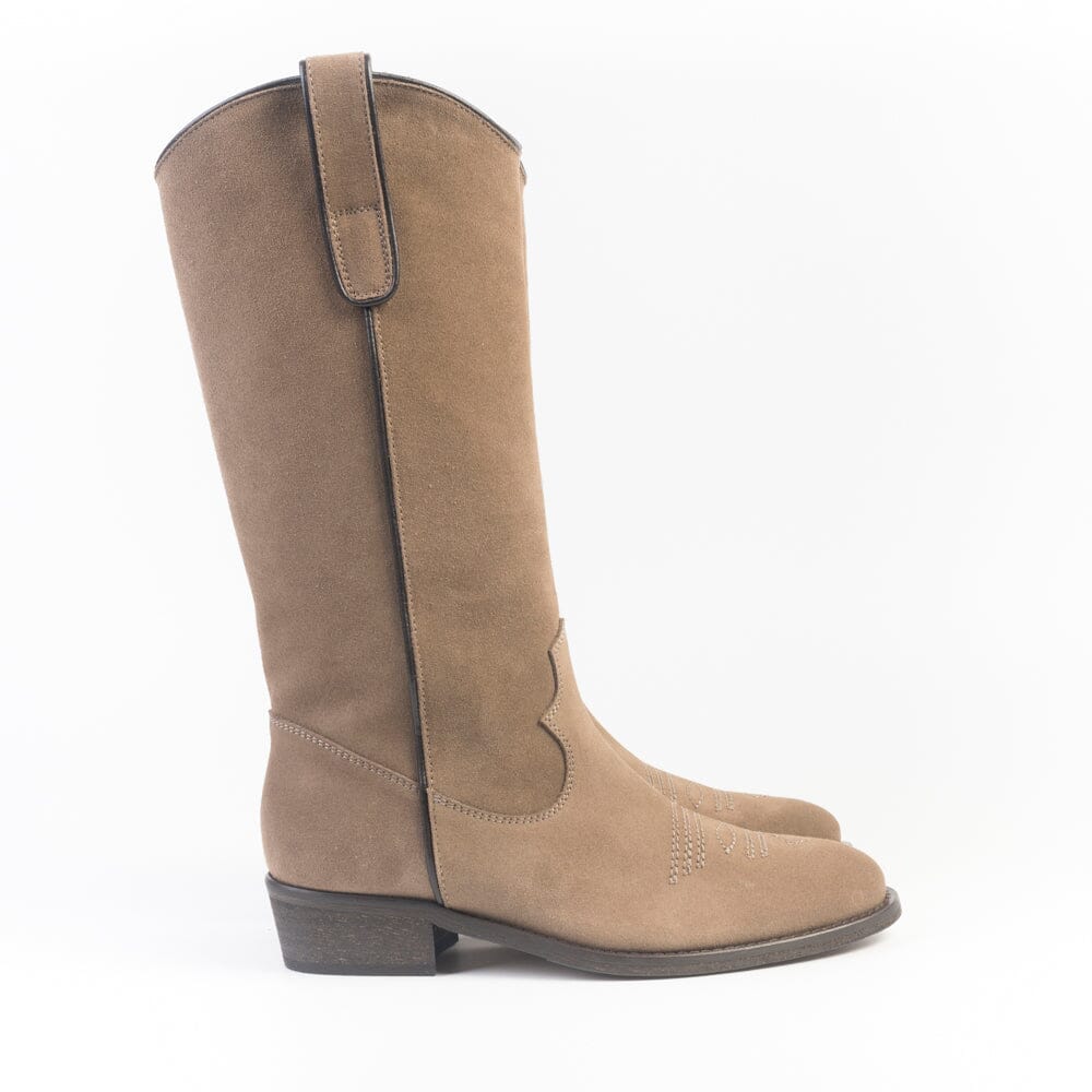 VIA ROMA 15 - Stivali - Texano - 3710 - Velour Champagne - immagine 4