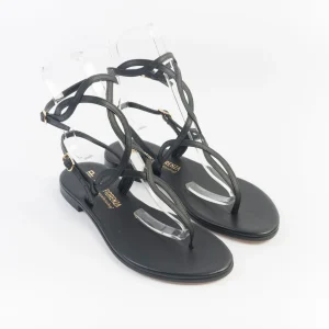 PAOLA FIORENZA - Sandali bassi infradito - SS2503 - Nero